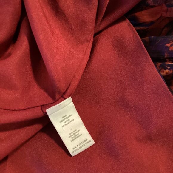 Cinq à Sept Livie Dress Women’s Red Purple Tiered Ruffle Mini Size 0 Cocktail Pa - Picture 16 of 16